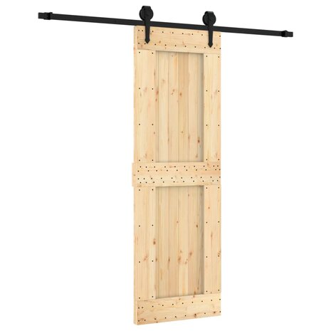 Schuifdeur met beslag 70x210 cm massief grenenhout 2