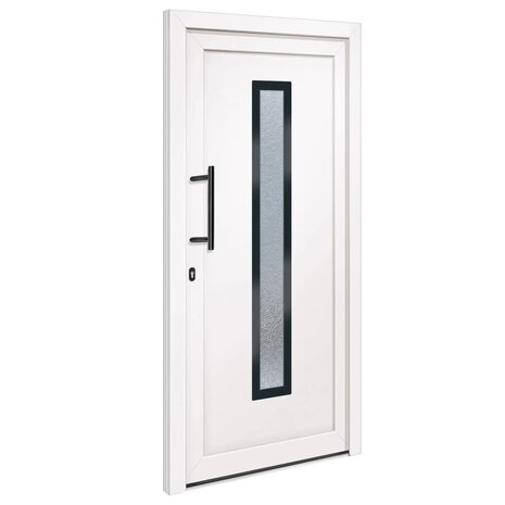 Voordeur 98x200 cm PVC wit 2