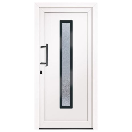 Voordeur 98x200 cm PVC wit 3