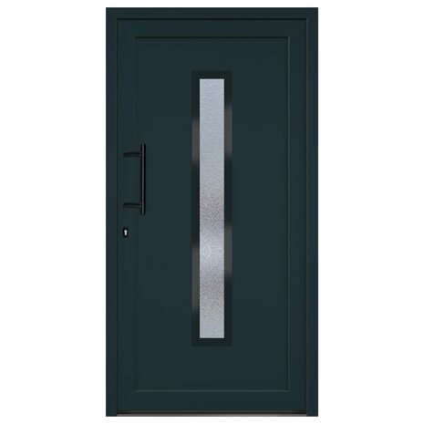 Voordeur 108x208 cm PVC antracietkleurig 3