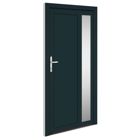 Voordeur 108x208 cm PVC antracietkleurig 2