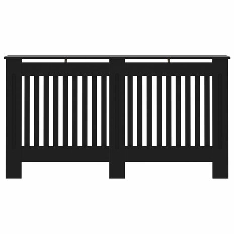 Radiatorombouw 152x19x81,5 cm MDF zwart 3