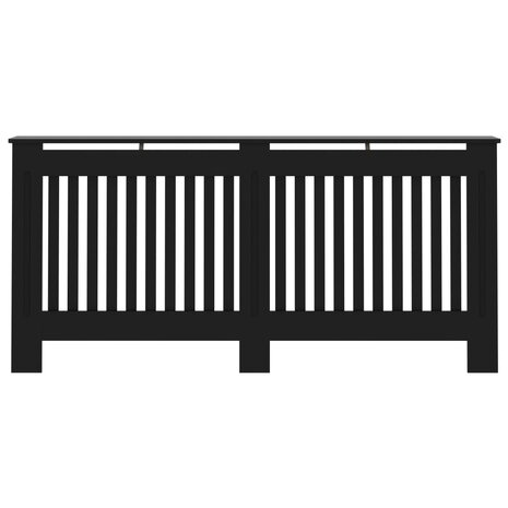 Radiatorombouw 172x19x81,5 cm MDF zwart 3