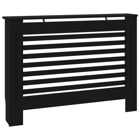 Radiatorombouw 112x19x81,5 cm MDF zwart 2