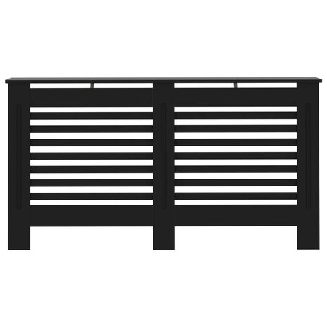 Radiatorombouw 152x19x81,5 cm MDF zwart 3