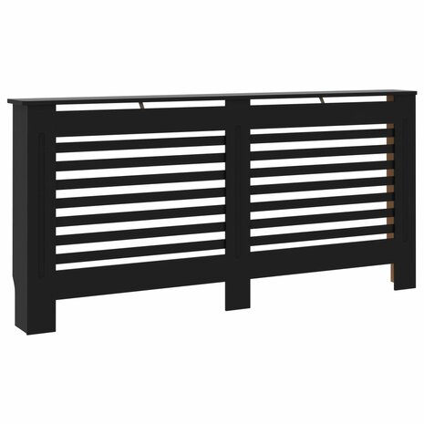 Radiatorombouw 172x19x81,5 cm MDF zwart 2