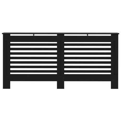 Radiatorombouw 172x19x81,5 cm MDF zwart 3