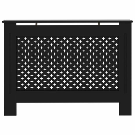 Radiatorombouw 112x19x81,5 cm MDF zwart 3