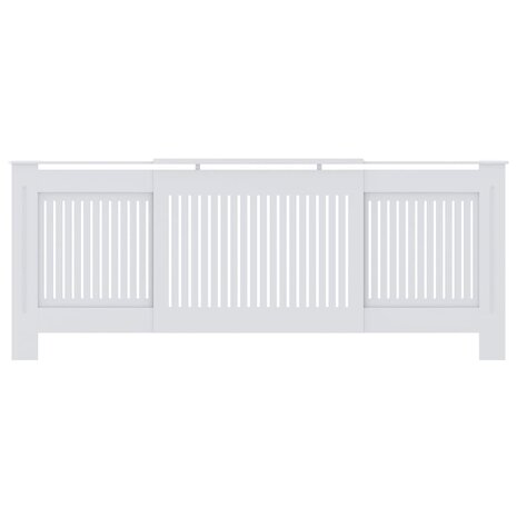 Radiatorombouw 205 cm MDF wit 3