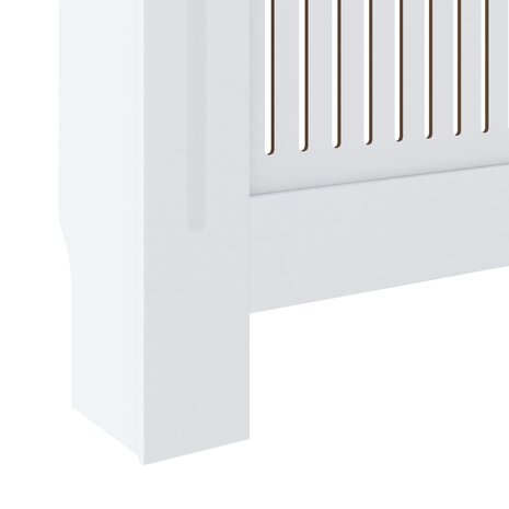Radiatorombouw 205 cm MDF wit 7