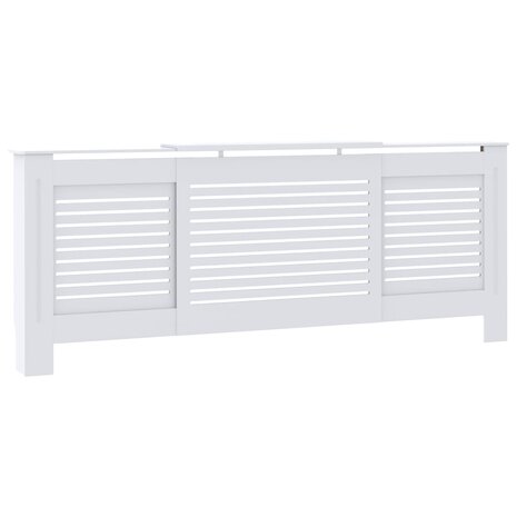 Radiatorombouw 205 cm MDF wit 2