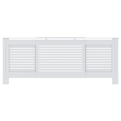 Radiatorombouw 205 cm MDF wit 3