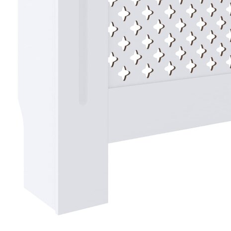 Radiatorombouw 205 cm MDF wit 7