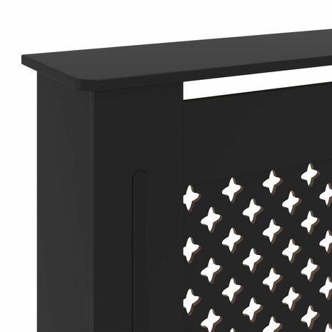 Radiatorombouw 205 cm MDF zwart 6