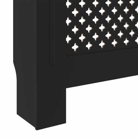 Radiatorombouw 205 cm MDF zwart 7