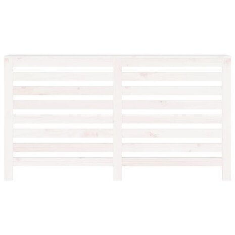 Radiatorombouw 153x19x84 cm massief grenenhout wit 5