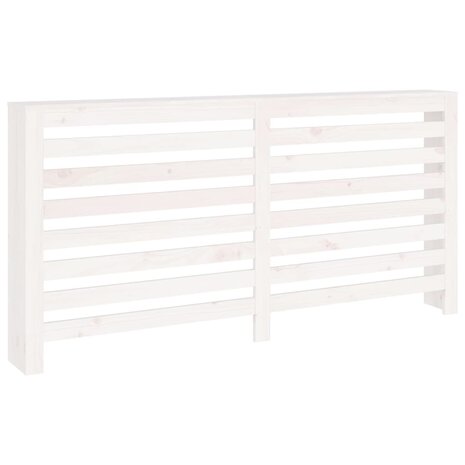 Radiatorombouw 169x19x84 cm massief grenenhout wit 2