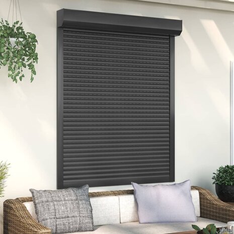 Rolluik 120x150 cm aluminium antracietkleurig 1