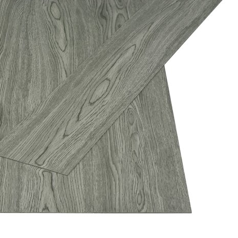 Vloerplanken zelfklevend 4,46 m² 3 mm PVC grijs 2