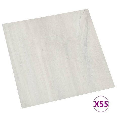 Vloerplanken zelfklevend 55 st 5,11 m² PVC crème 2