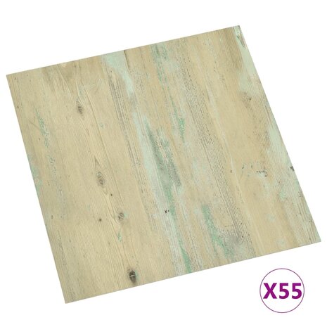 Vloerplanken zelfklevend 55 st 5,11 m² PVC lichtbruin 2