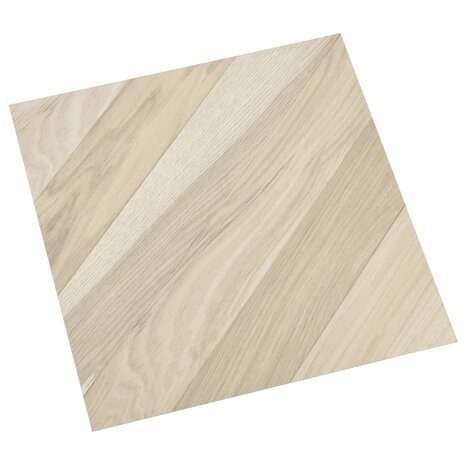 Vloerplanken zelfklevend 55 st 5,11 m² PVC gestreept beige 5