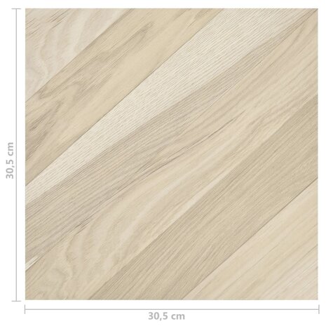 Vloerplanken zelfklevend 55 st 5,11 m² PVC gestreept beige 11