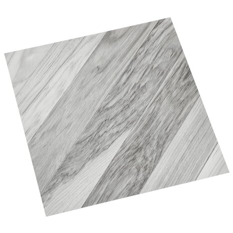 Vloerplanken 20 st zelfklevend 1,86 m² PVC gestreept grijs 3