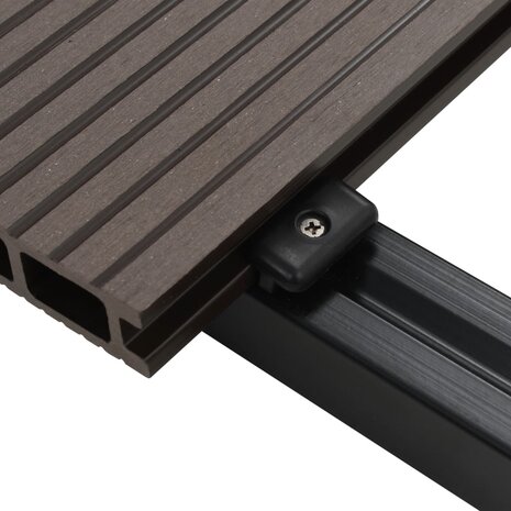 Terrasplanken HKC met accessoires 10 m² 2,2 donkerbruin 5