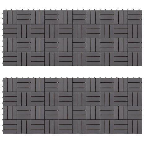 Terrastegels 20 st 30x30 cm massief acaciahout greywash 1