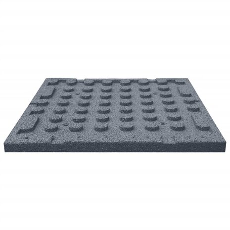 Valtegels 12 st 50x50x3 cm rubber grijs 5