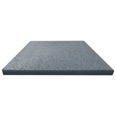 Valtegels 12 st 50x50x3 cm rubber grijs 6