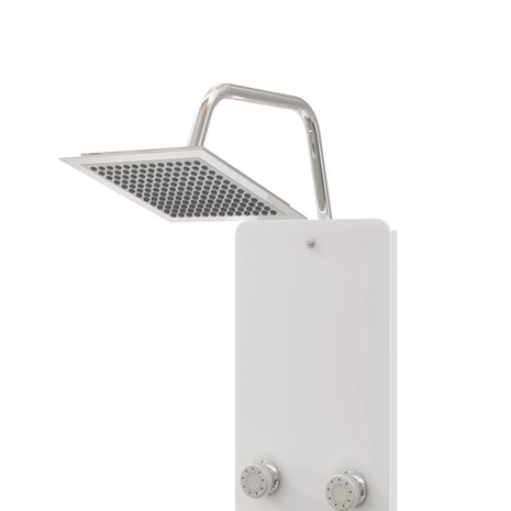 Douchepaneel 25x47,5x130 cm glas wit 4