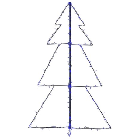 Kegelkerstboom 160 LED&apos;s binnen en buiten 78x120 cm 6
