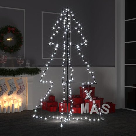 Kegelkerstboom 200 LED&apos;s binnen en buiten 98x150 cm 1