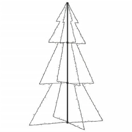 Kegelkerstboom 240 LED&apos;s binnen en buiten 118x150 cm 5