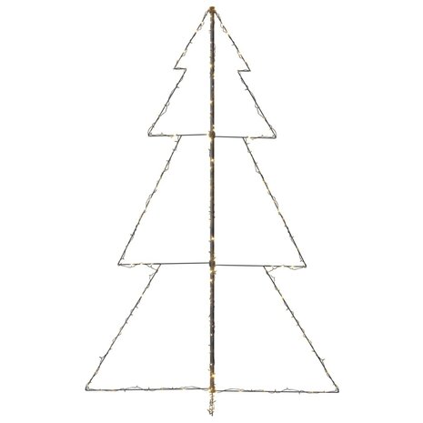 Kegelkerstboom 240 LED&apos;s binnen en buiten 118x150 cm 6