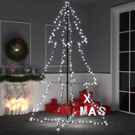 Kegelkerstboom 240 LED&apos;s binnen en buiten 118x150 cm 1