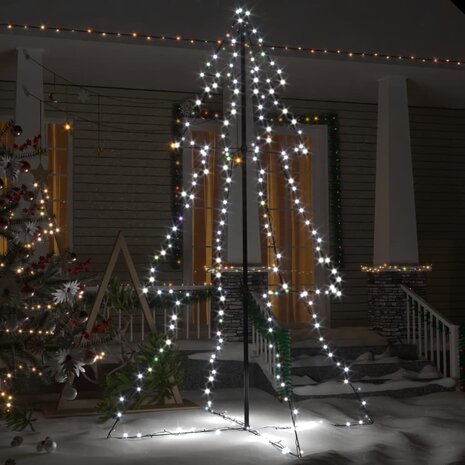 Kegelkerstboom 240 LED&apos;s binnen en buiten 118x150 cm 3