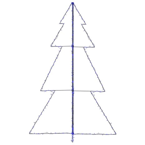 Kegelkerstboom 240 LED&apos;s binnen en buiten 118x150 cm 6