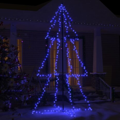 Kegelkerstboom 300 LED&apos;s binnen en buiten 120x220 cm 1
