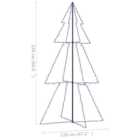 Kegelkerstboom 300 LED&apos;s binnen en buiten 120x220 cm 7