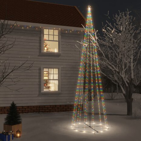 Kegelkerstboom 1134 LED&apos;s meerkleurig 230x800 cm 1