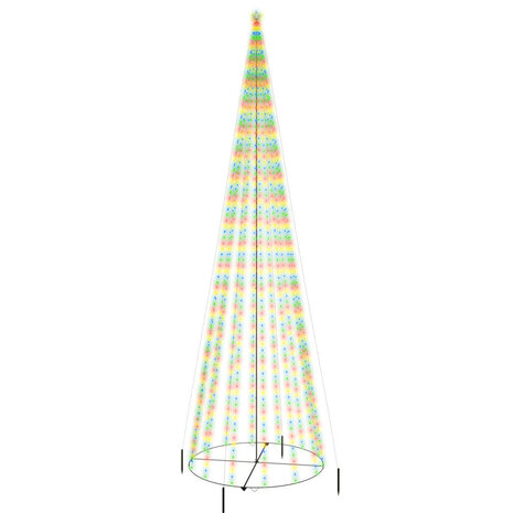 Kegelkerstboom 1134 LED&apos;s meerkleurig 230x800 cm 2