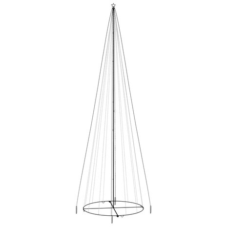 Kegelkerstboom 1134 LED&apos;s meerkleurig 230x800 cm 4