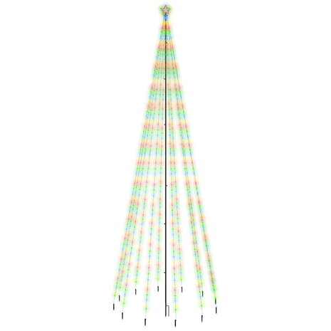 Kerstboom met grondpin 732 LED&apos;s meerkleurig 500 cm 2