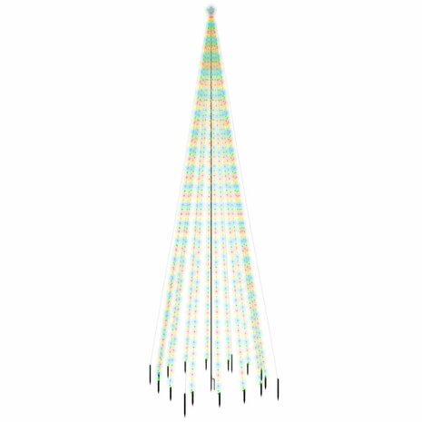 Kerstboom met grondpin 1134 LED&apos;s meerkleurig 800 cm 2