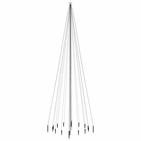 Kerstboom met grondpin 1134 LED&apos;s blauw 800 cm 3