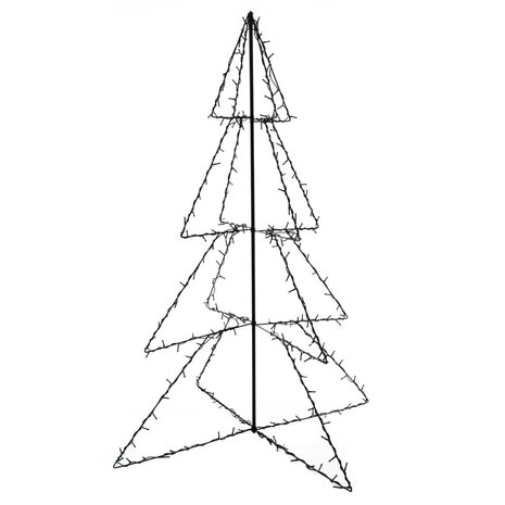 Kegelkerstboom 240 LED&apos;s binnen en buiten 115x150 cm 2