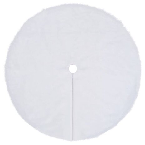 Kerstboomrok 150 cm kunstvacht wit 2